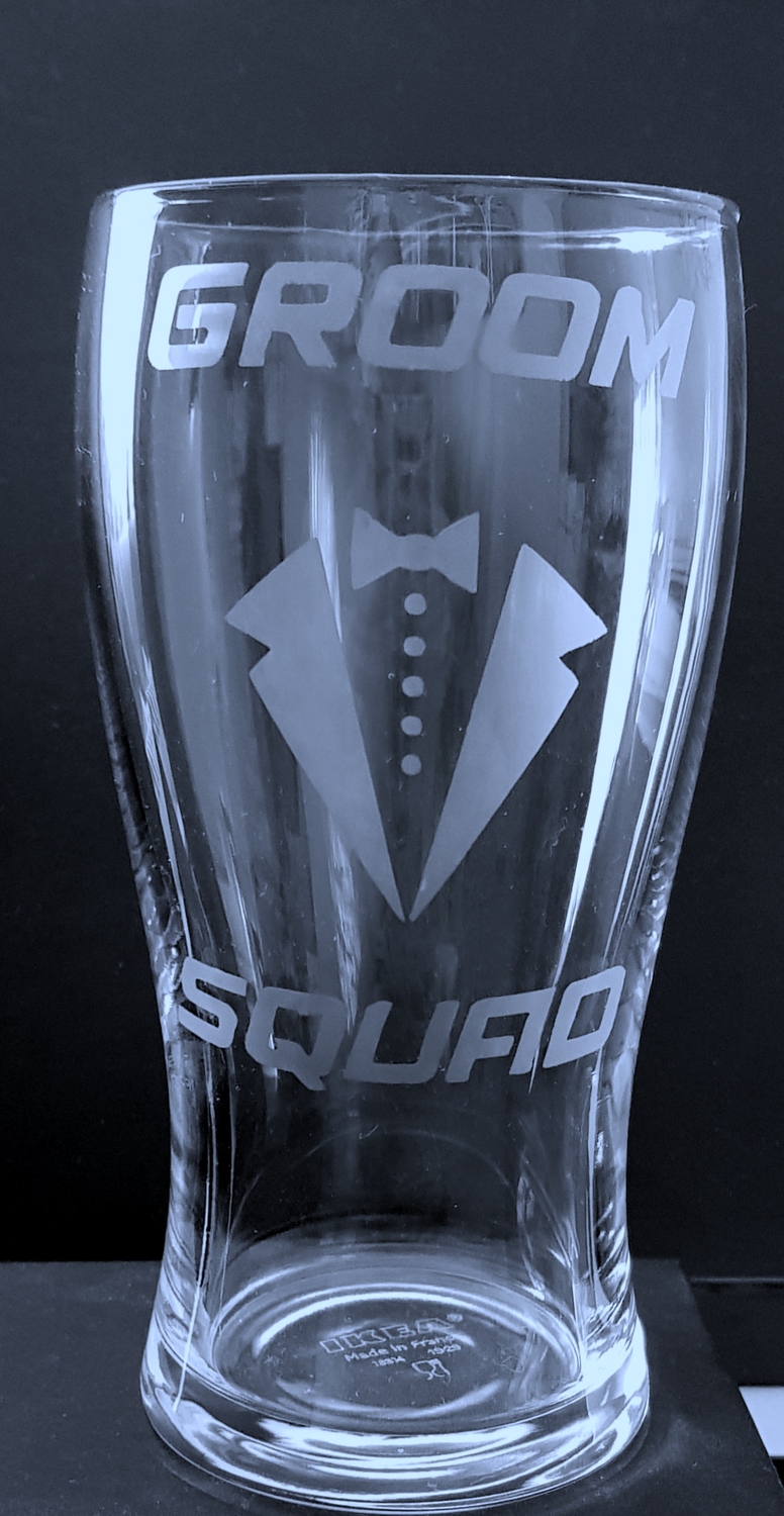 Groom Squad Pint Glass